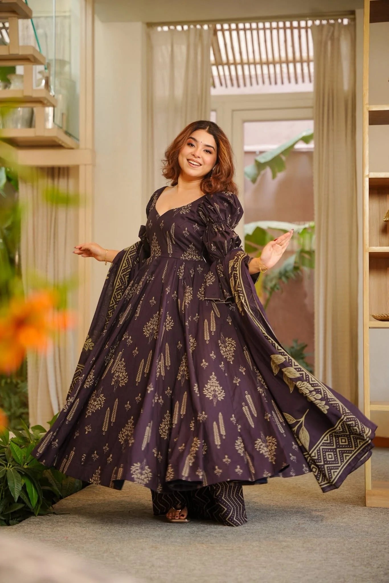 Yash Enterprise Navy Blue Digital Print Muslin Party Wear Sharara Suit Set  Grab2Buy Yash Enterprise Grab2Buy