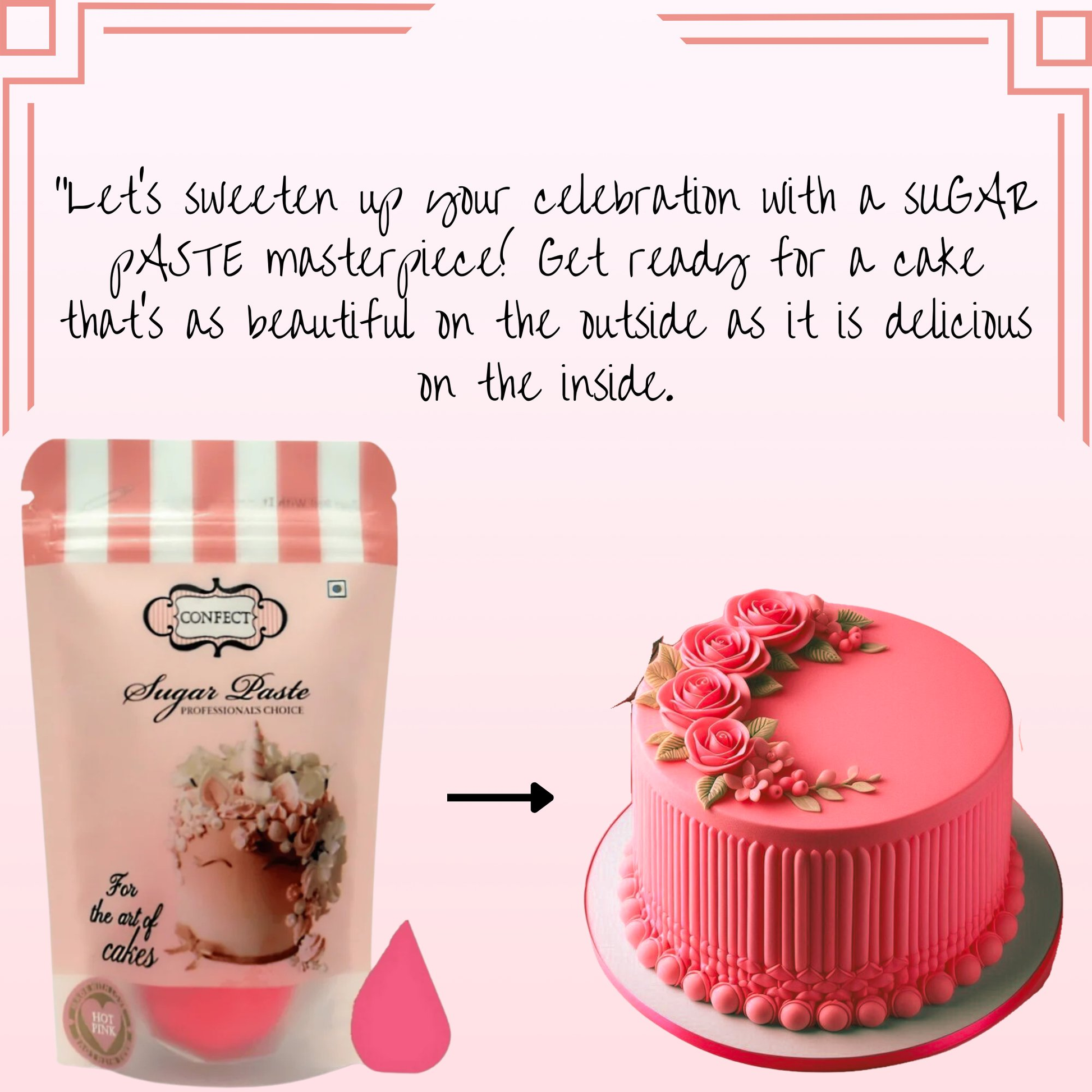 Confect Melon Pink Fondant | Edible Sugarpaste