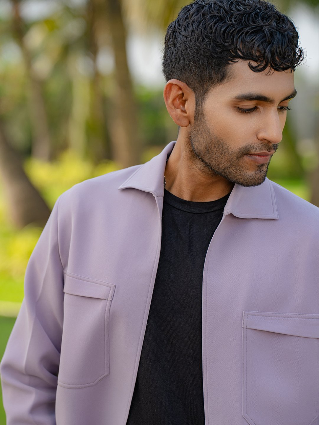 The Regal Layer Lavender Shacket by Hilo Design  Grab2Buy Hilo Design Grab2Buy
