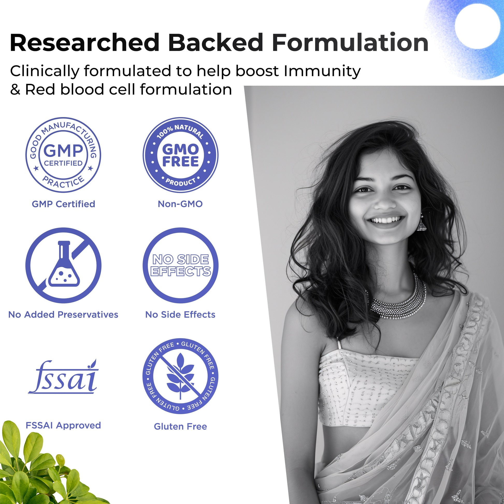 Health Veda Organics Iron + Folic Acid Capsules Health Veda Organics