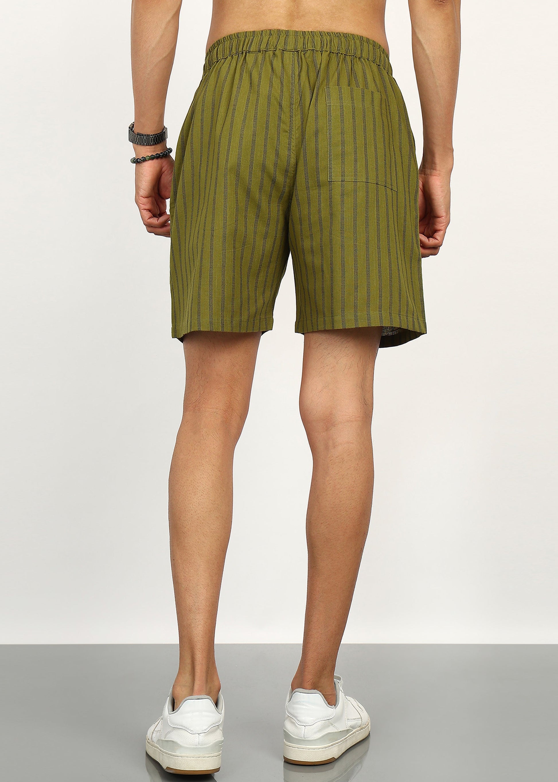 Fabmade Olive Rhythm Shorts