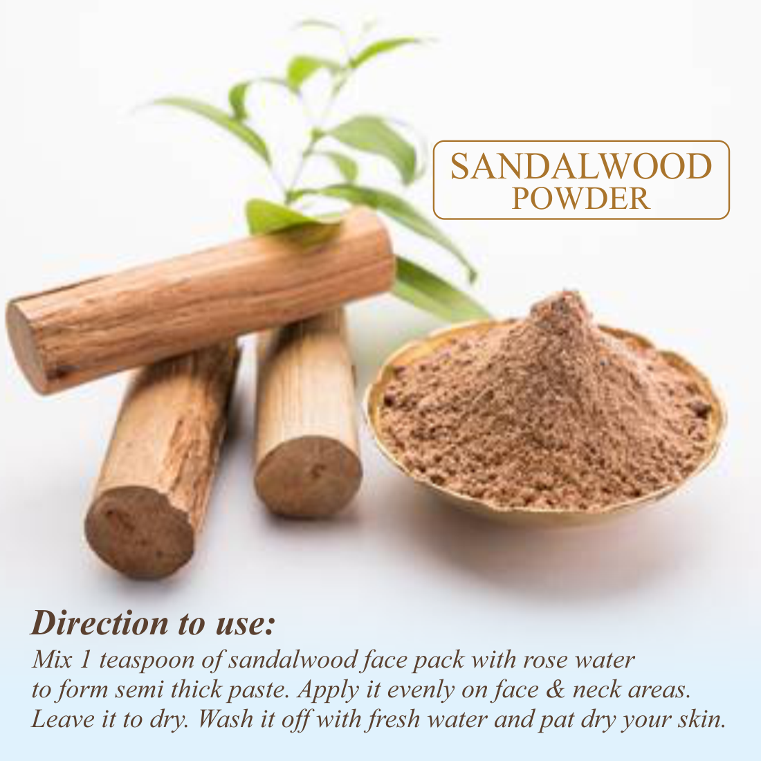 Nuerma Science Sandalwood(Chandan)  Powder for De Tan, Glowing skin & Ageing Marks | Swadesiicart