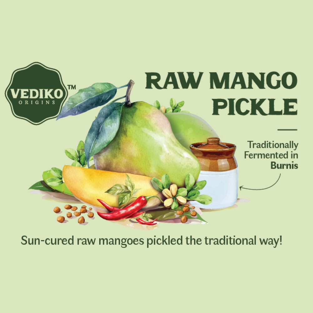 Vediko Origins Raw Mango Pickle  Grab2Buy Vediko Origins Grab2Buy
