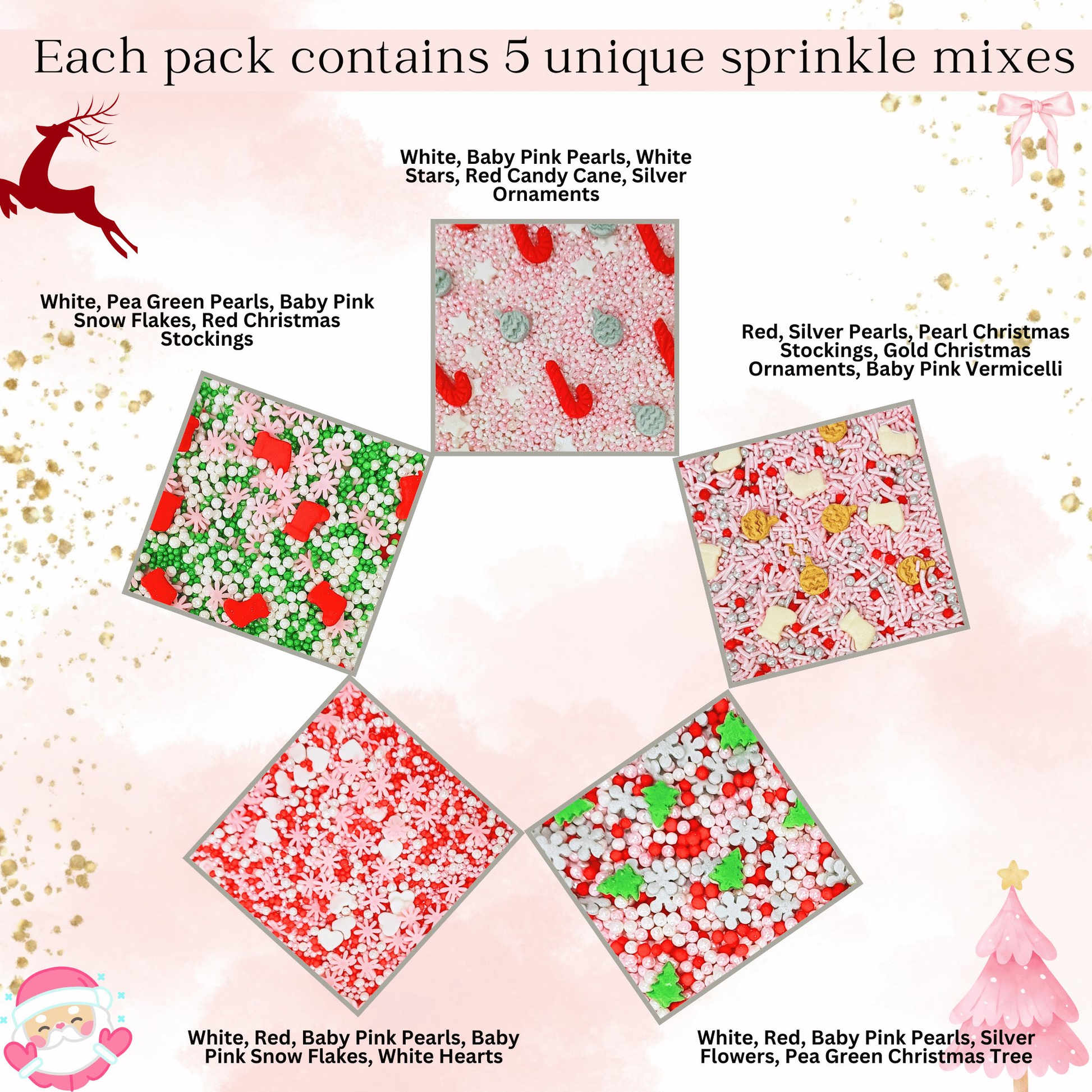 Confect Christmas Sprinkles CH Multipack 23