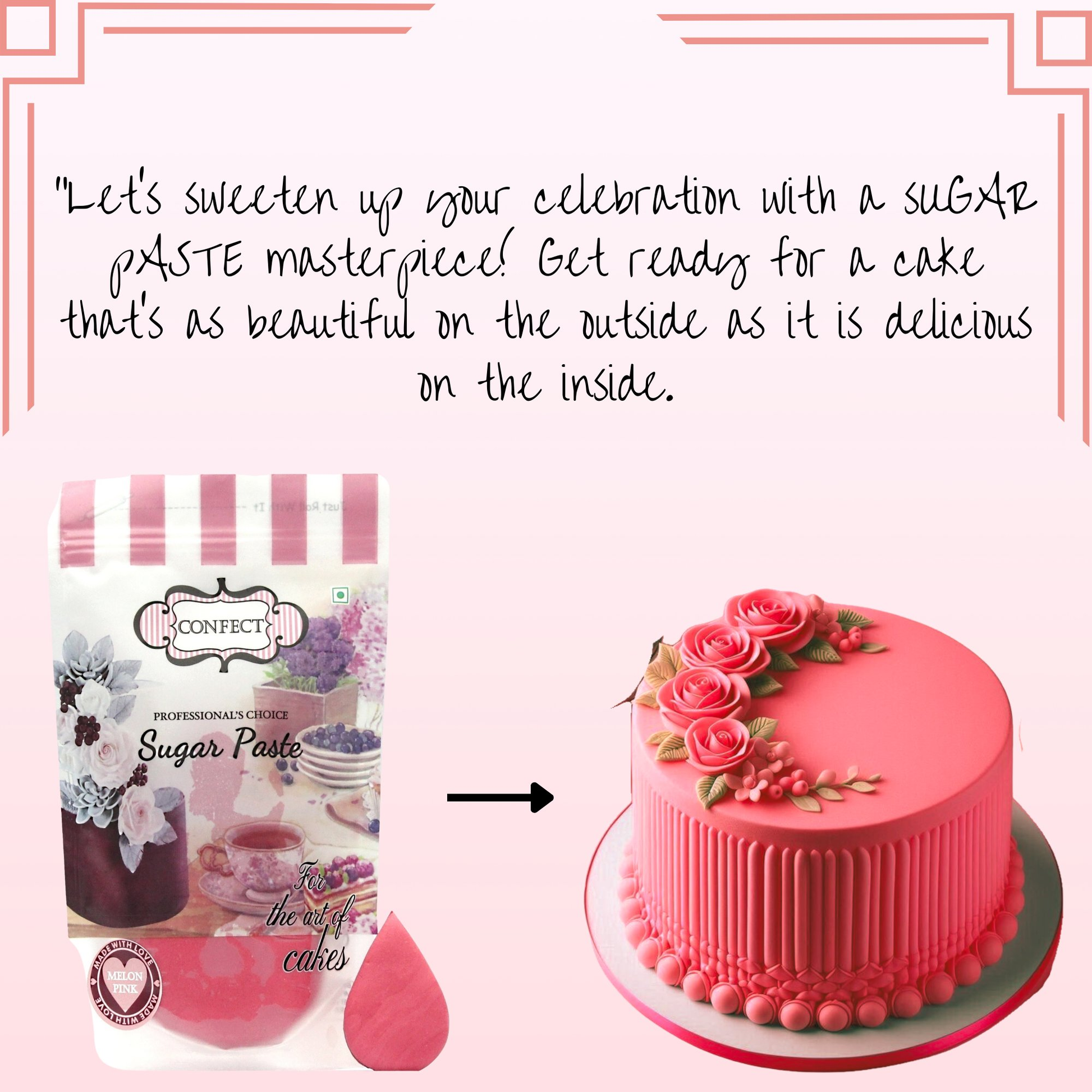 Confect Melon Pink Fondant | Edible Sugarpaste