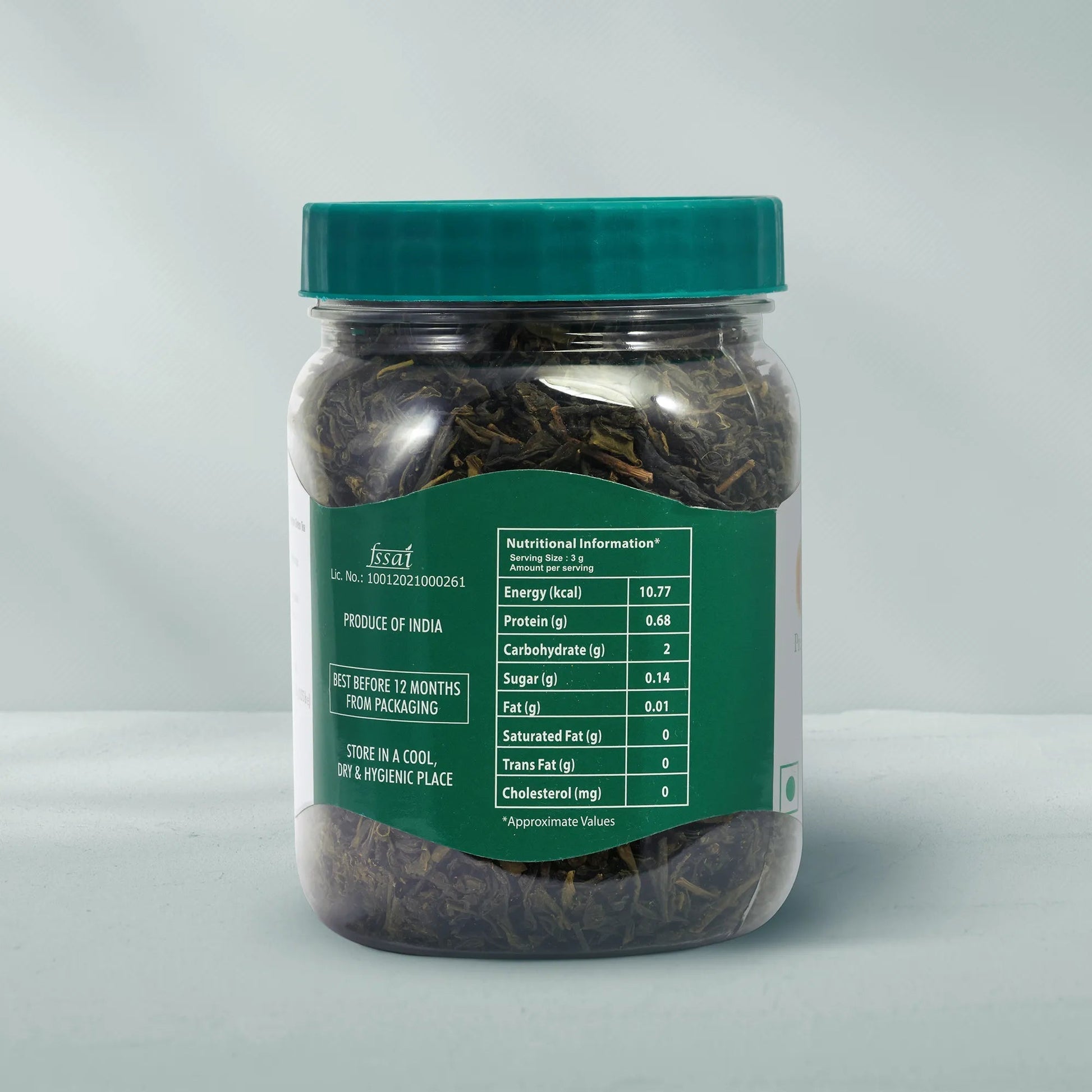 jivraj9 Tea Premium Green Tea Jar