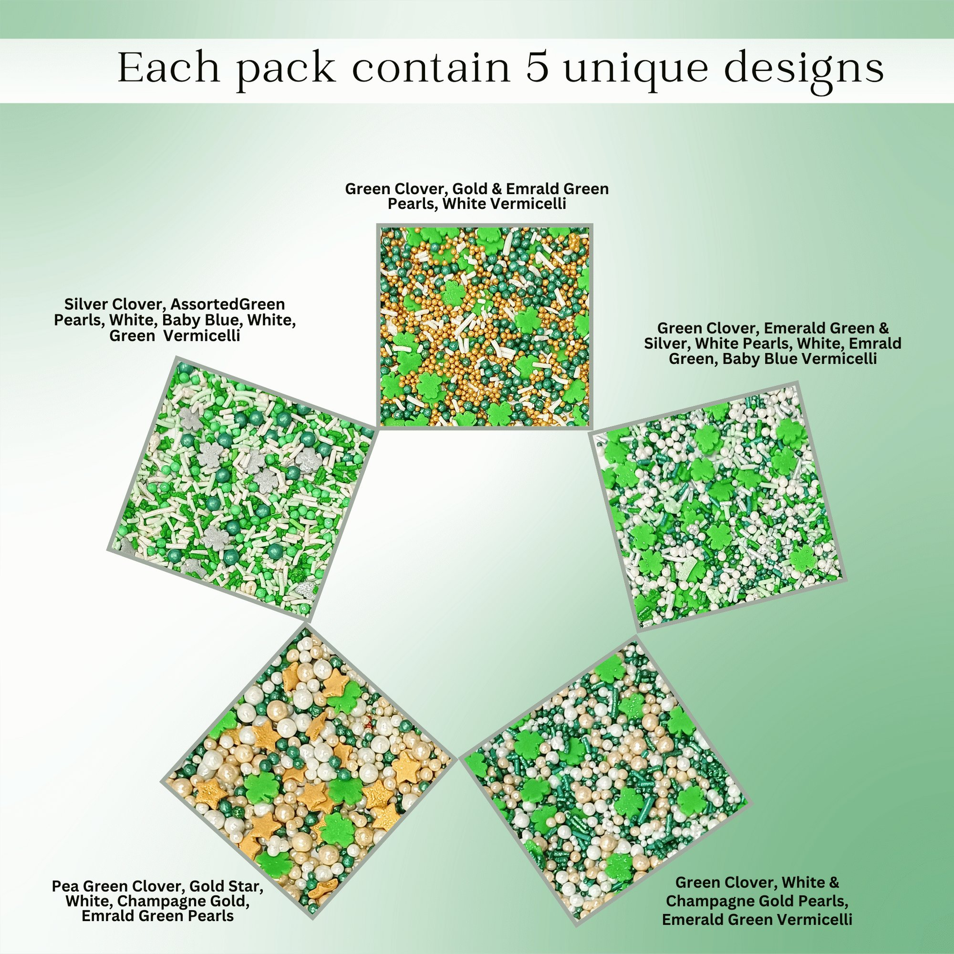 Confect St. Patrick's Sprinkles Multipack 10