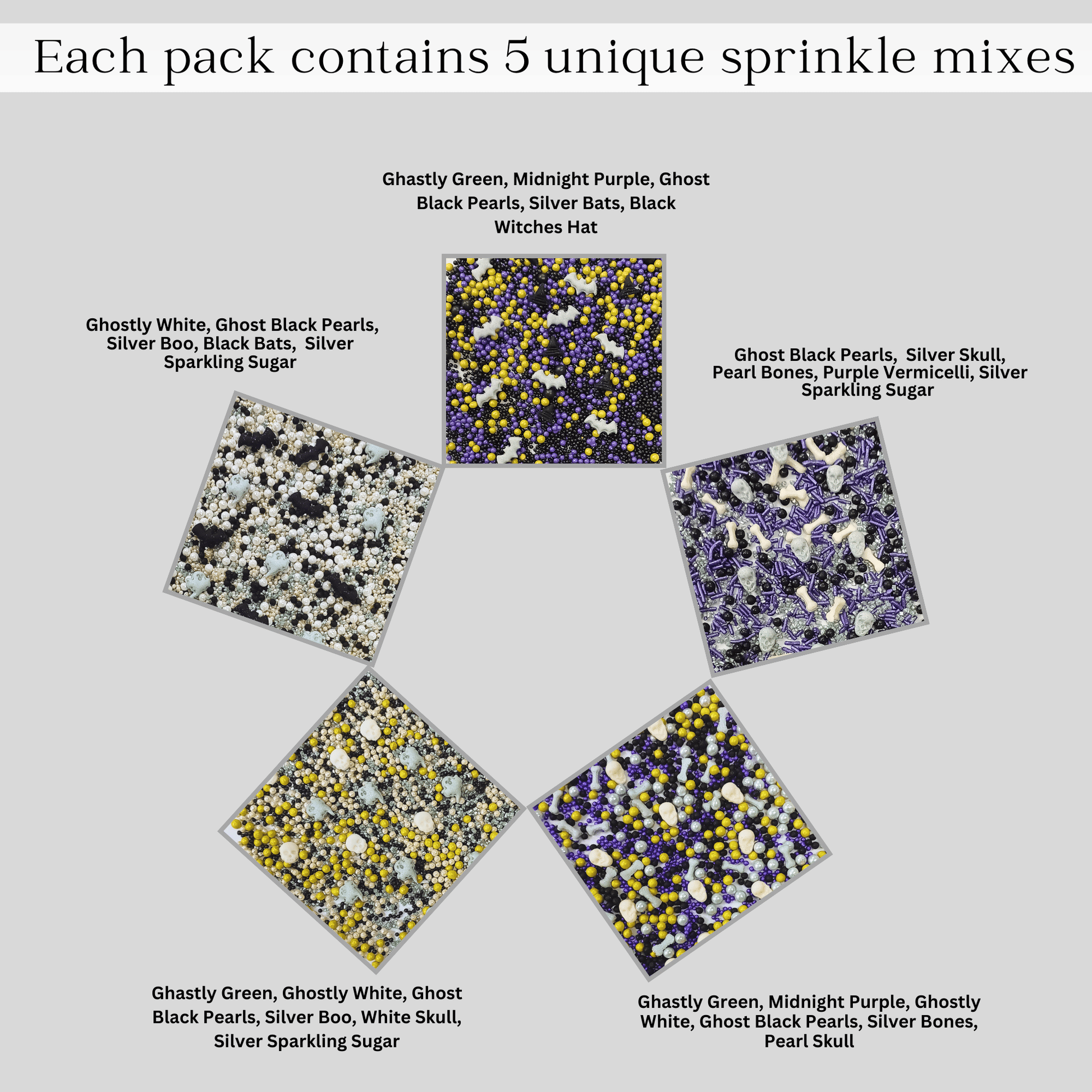 Confect Halloween sprinkles Multipack 1 (New)
