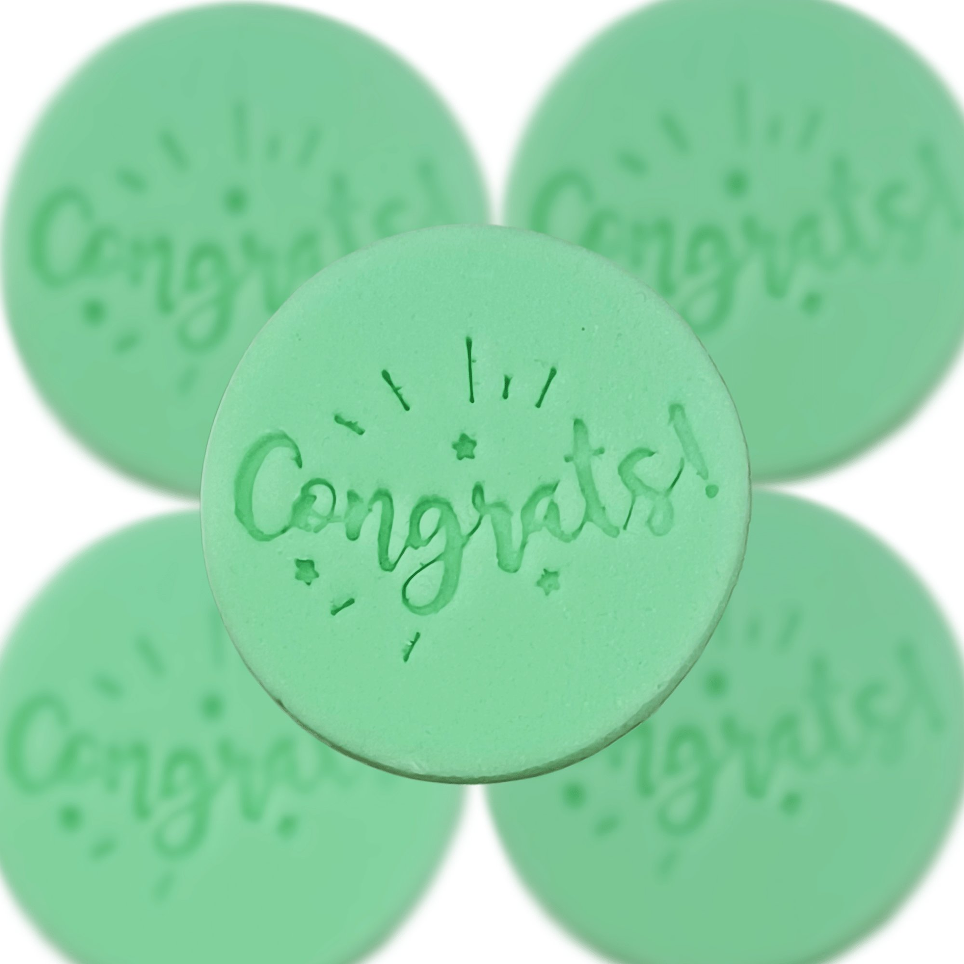 Confect Celebration Stencils Toppers Cutters (Congrats)