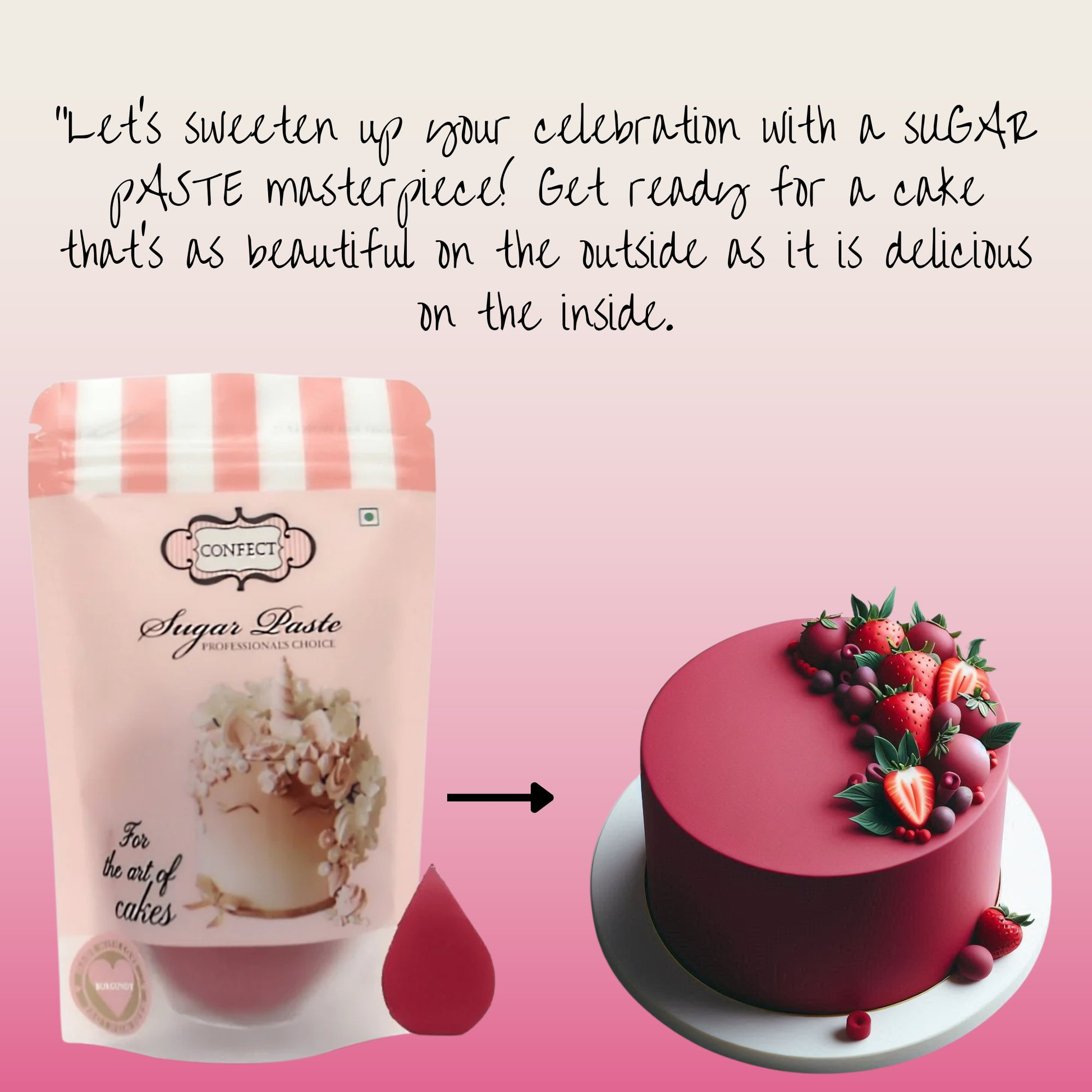 Confect Burgundy Fondant | Edible Sugarpaste