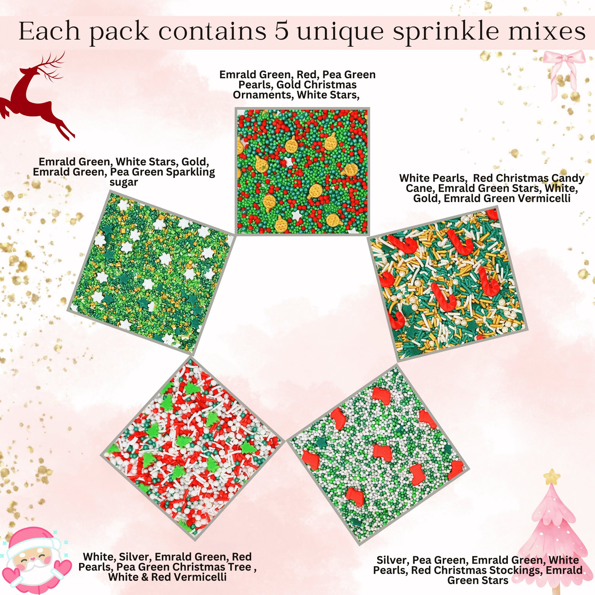 Confect Christmas Sprinkles CH Multipack 26
