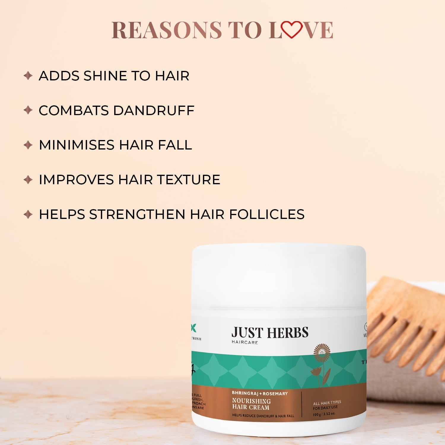Nourishing Hair Cream with Bhringraj & Rosemary 