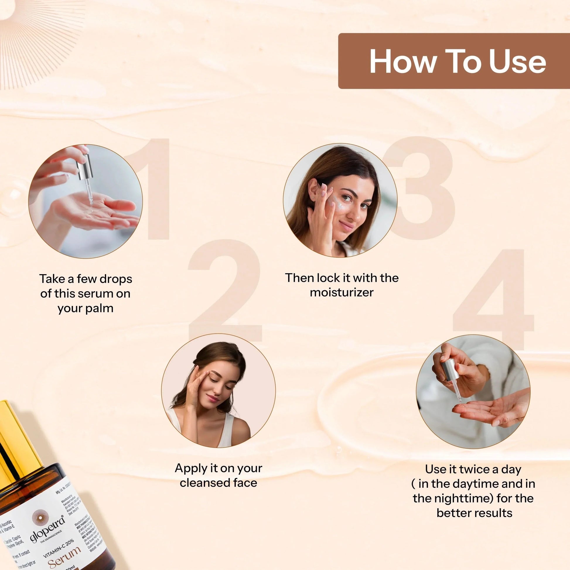 Glopetra Vitamin C Serum For Dull Skin  Grab2Buy Glopetra Grab2Buy