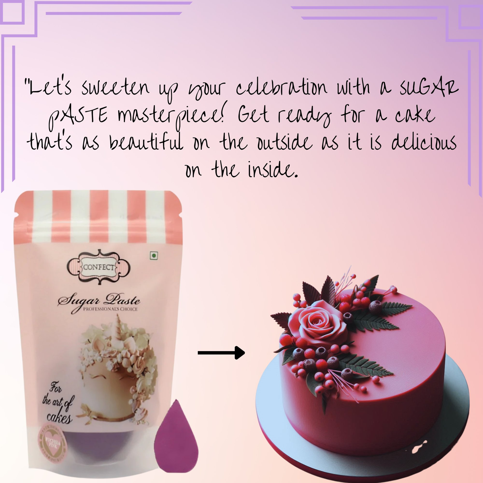 Confect Fuchsia Pink Fondant | Edible Sugarpaste