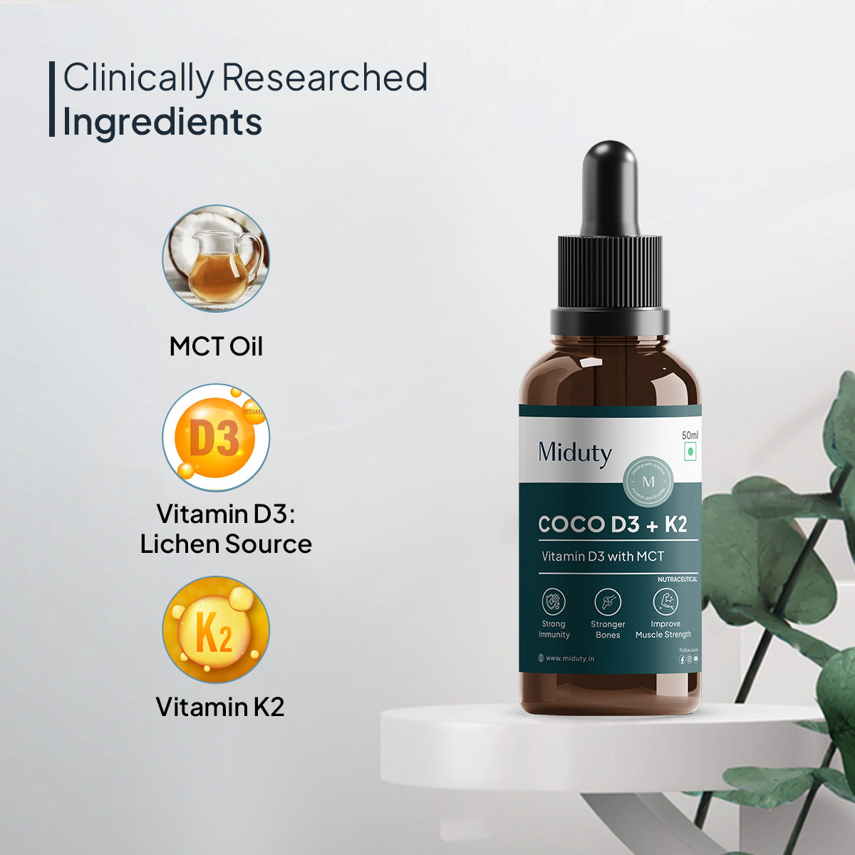 Miduty by Palak Notes Coco D3 in MCT Oil 