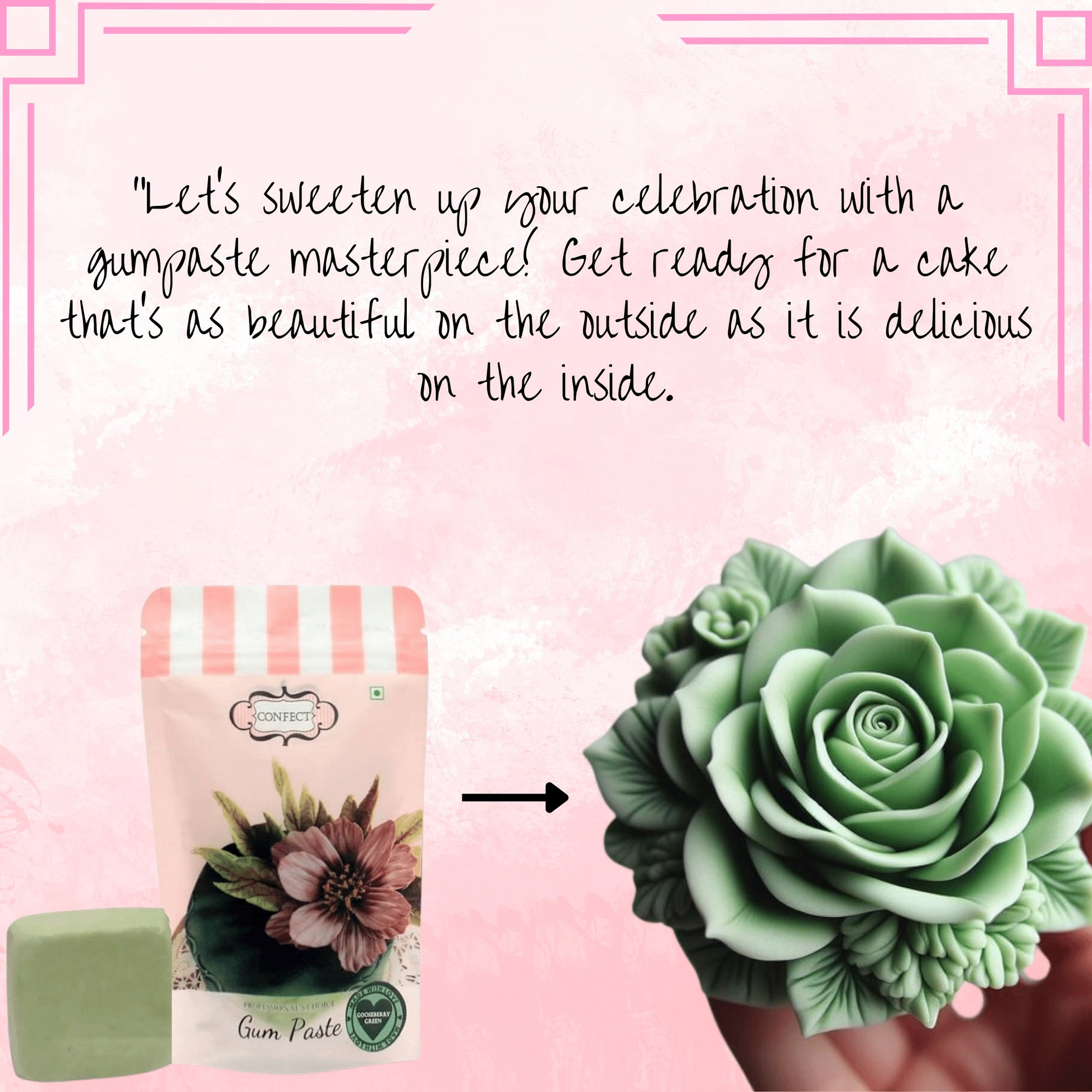 Confect Gooseberry Green | Edible Gum paste