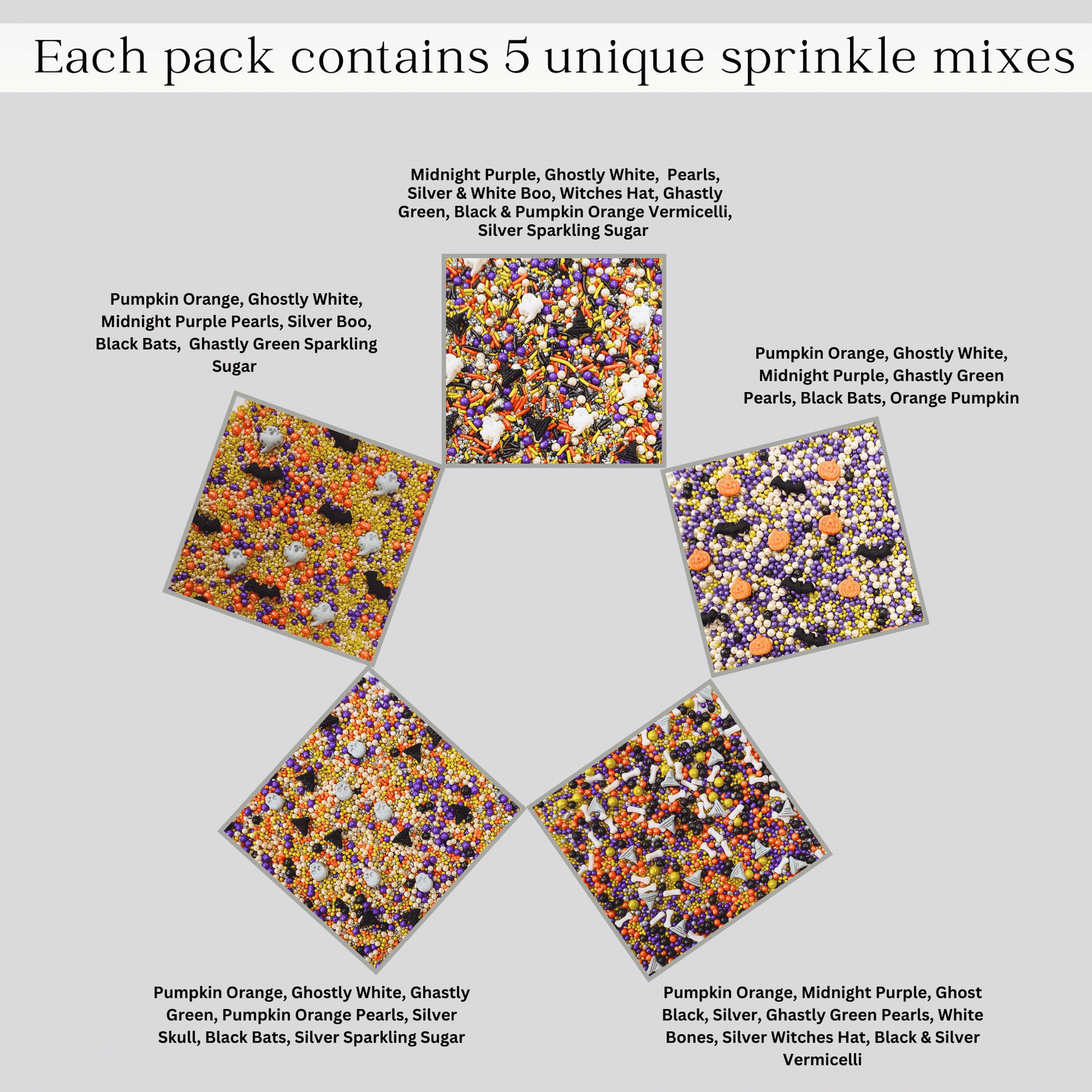 Confect Halloween sprinkles Multipack 2 (New)