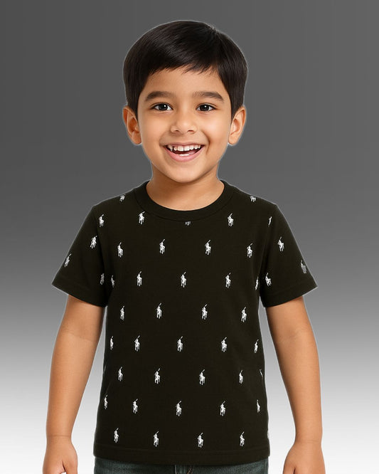 Chilins Kids Boy's Girls Regular Fit T-Shirt