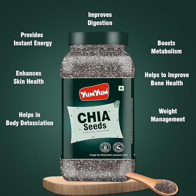 Yum Yum Raw Chia Seeds Jar  Grab2Buy Yum Yum Grab2Buy