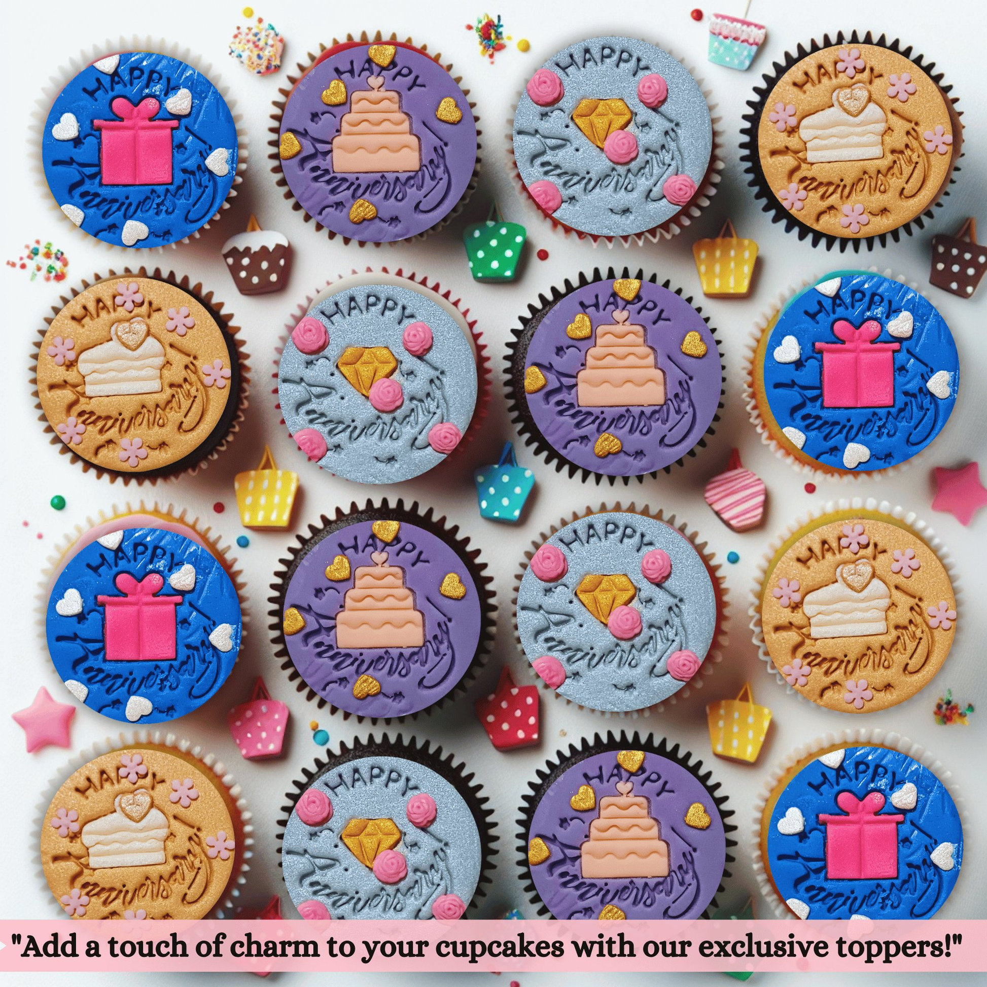Confect Happy Anniversary | Edible Celebration Topper