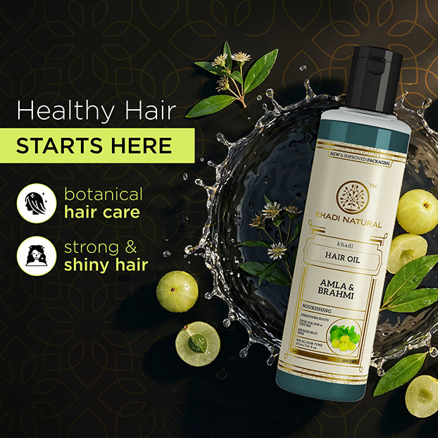 Khadi Natural Deep Hair Nourishment Cleanser, Oil & Conditioner Kit - 3 Step Set