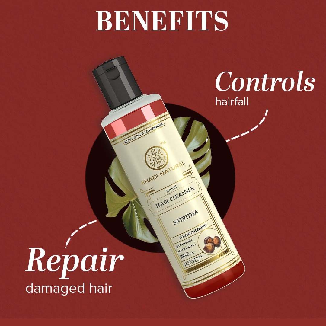 Khadi Natural Satritha Hair Cleanser - 210ml 