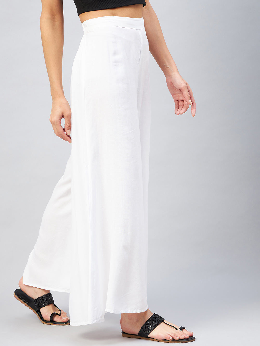 InWeave Solid White Palazzo 