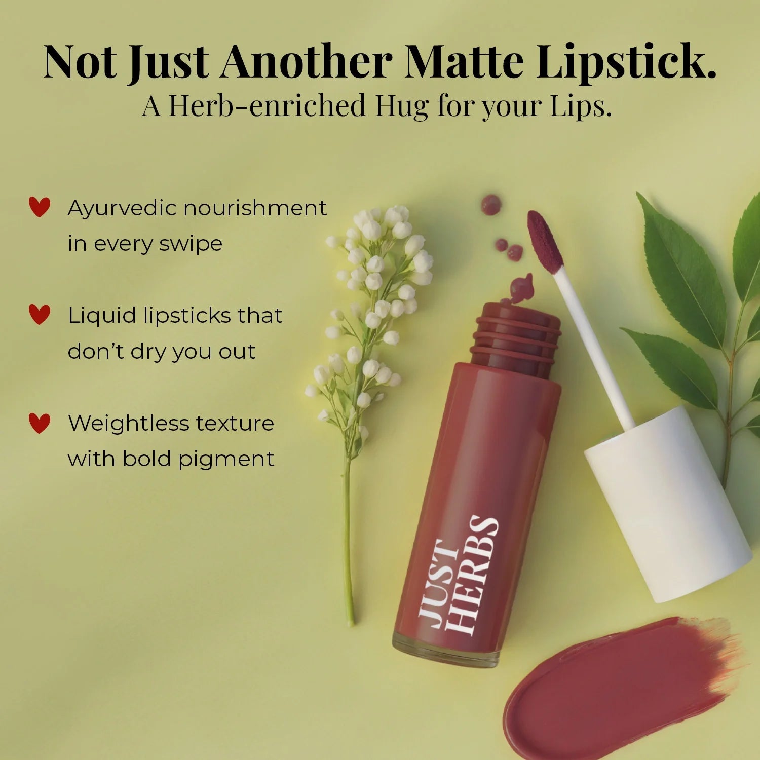 Herb Enriched Matte Liquid Lipstick Kit- Set of 5 