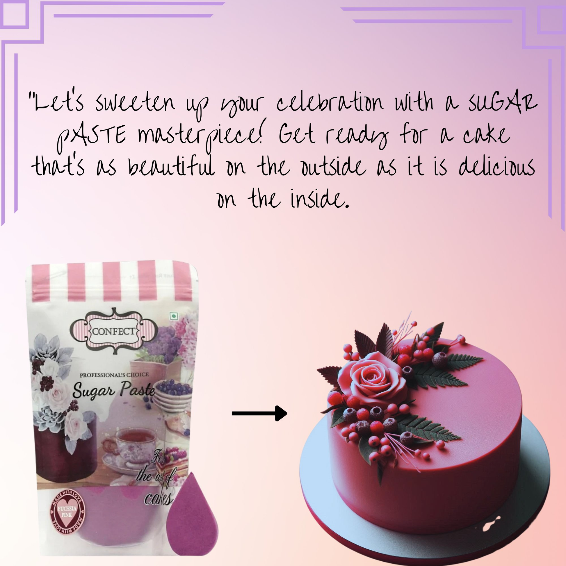Confect Fuchsia Pink Fondant | Edible Sugarpaste