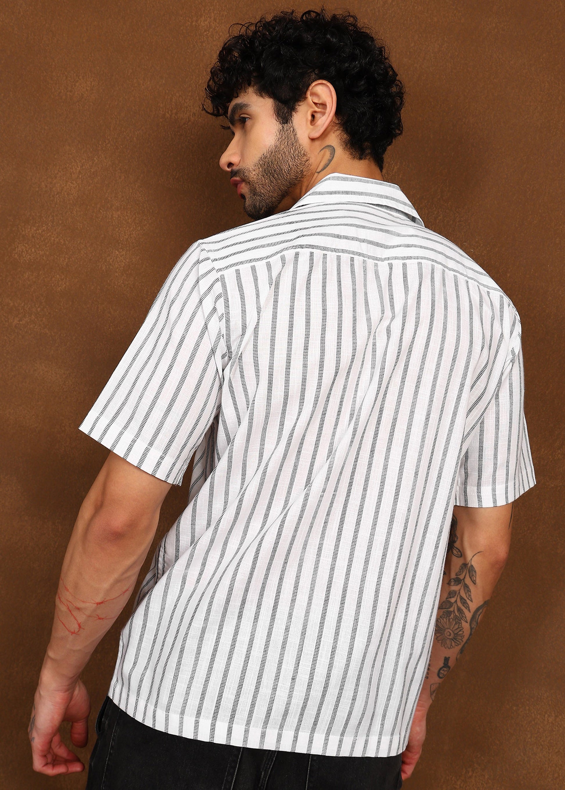 Fabmade Linear Drift Linen Shirt