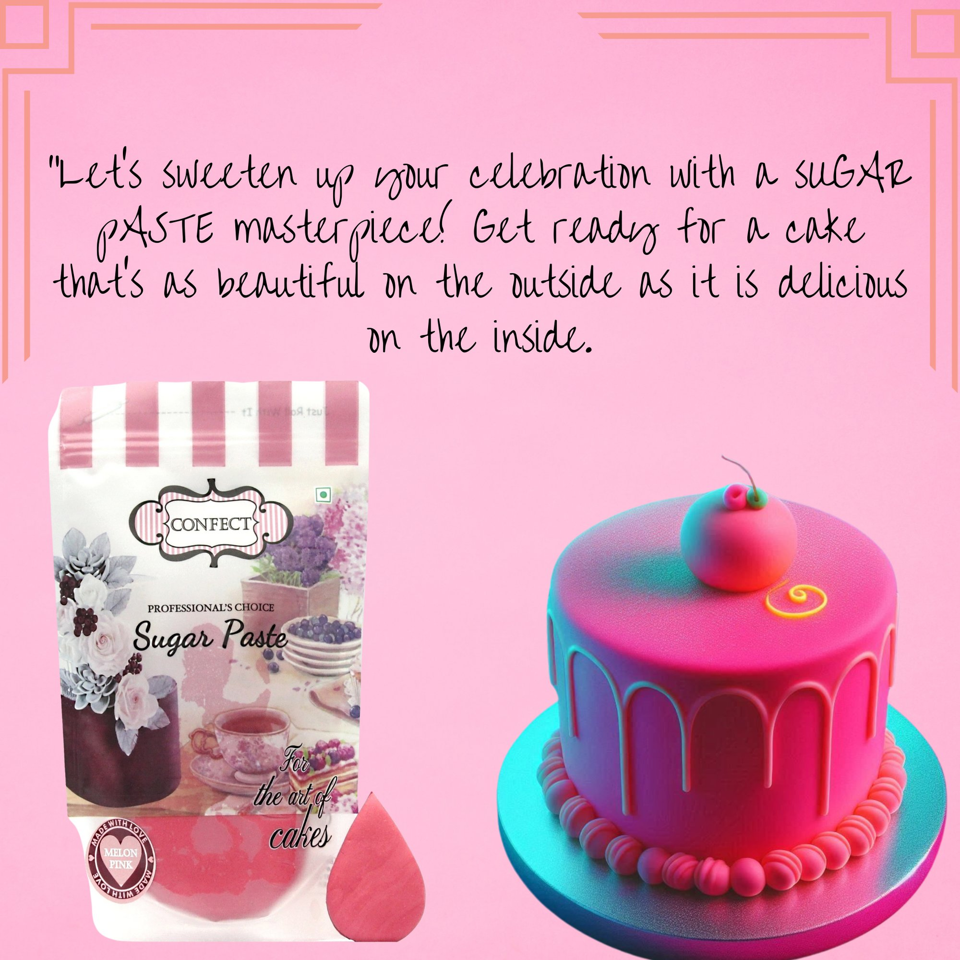 Confect Neon Pink Fondant | Edible Sugarpaste