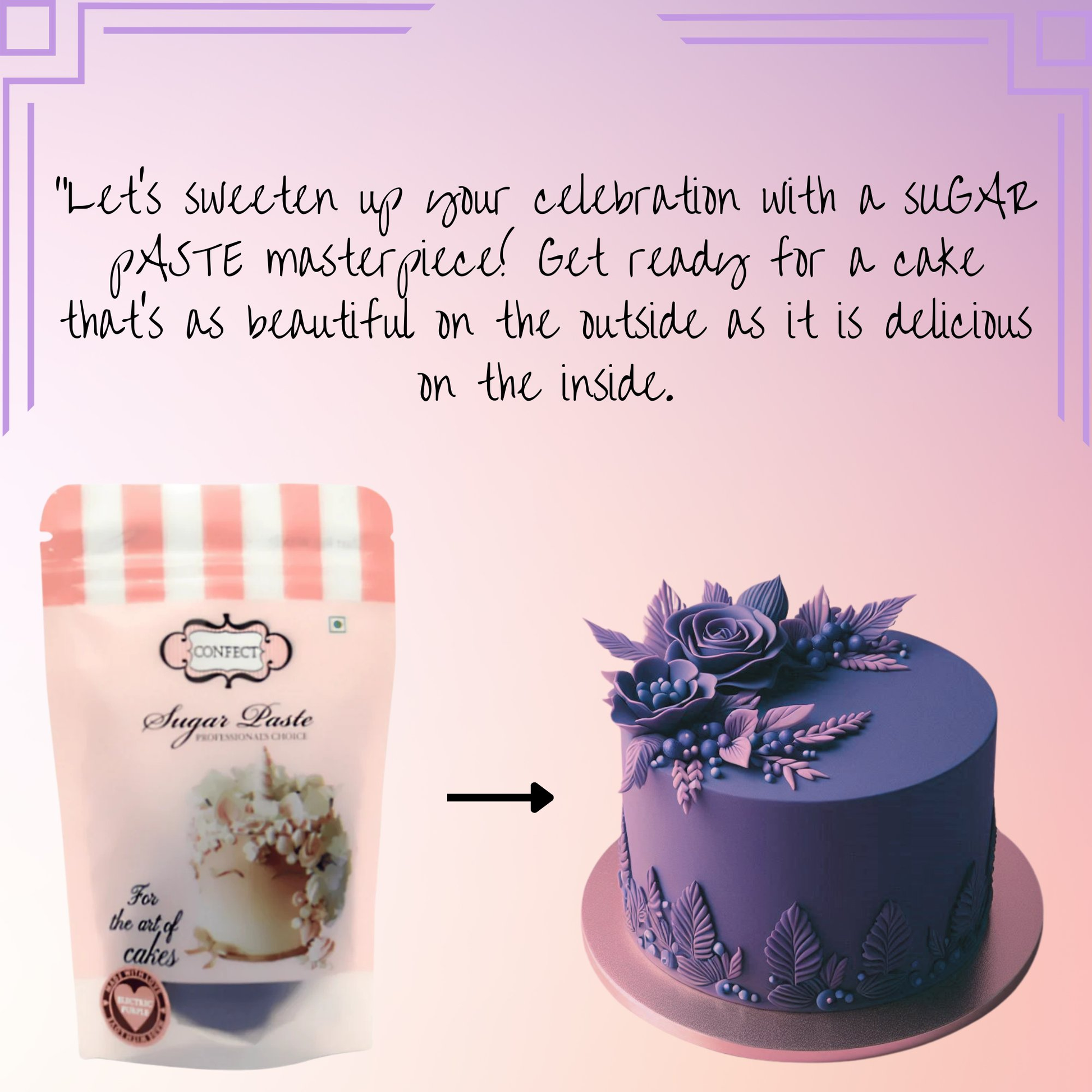Confect Electric Purple Fondant | Edible Sugarpaste