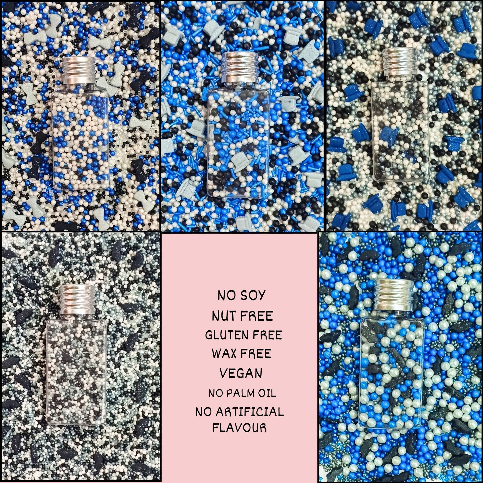 Confect Black, Blue & White | (02) Father's Day Sprinkles