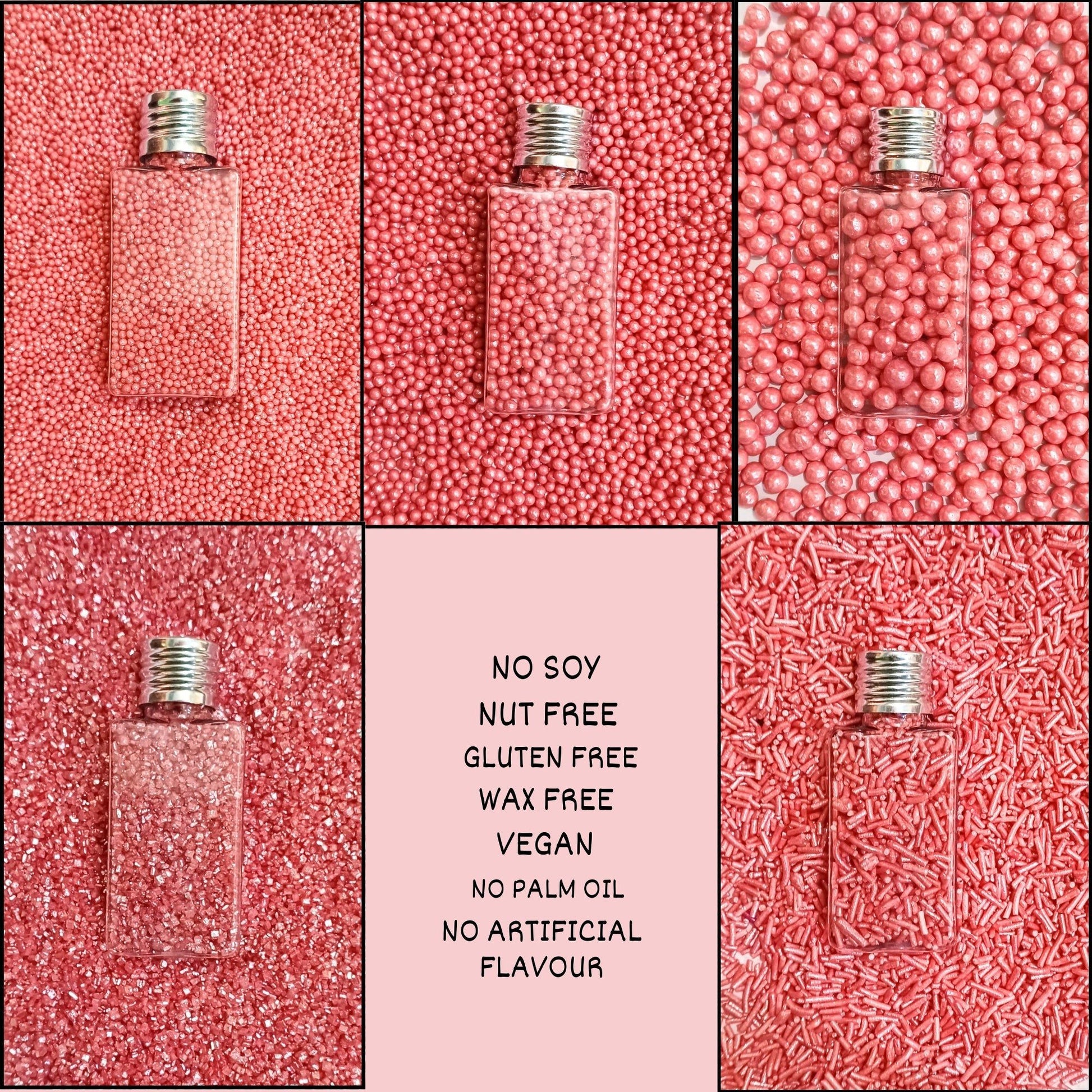 Confect Sprinkles for Cakes & Cupcakes Decoration | USP-5(Rose Pink)