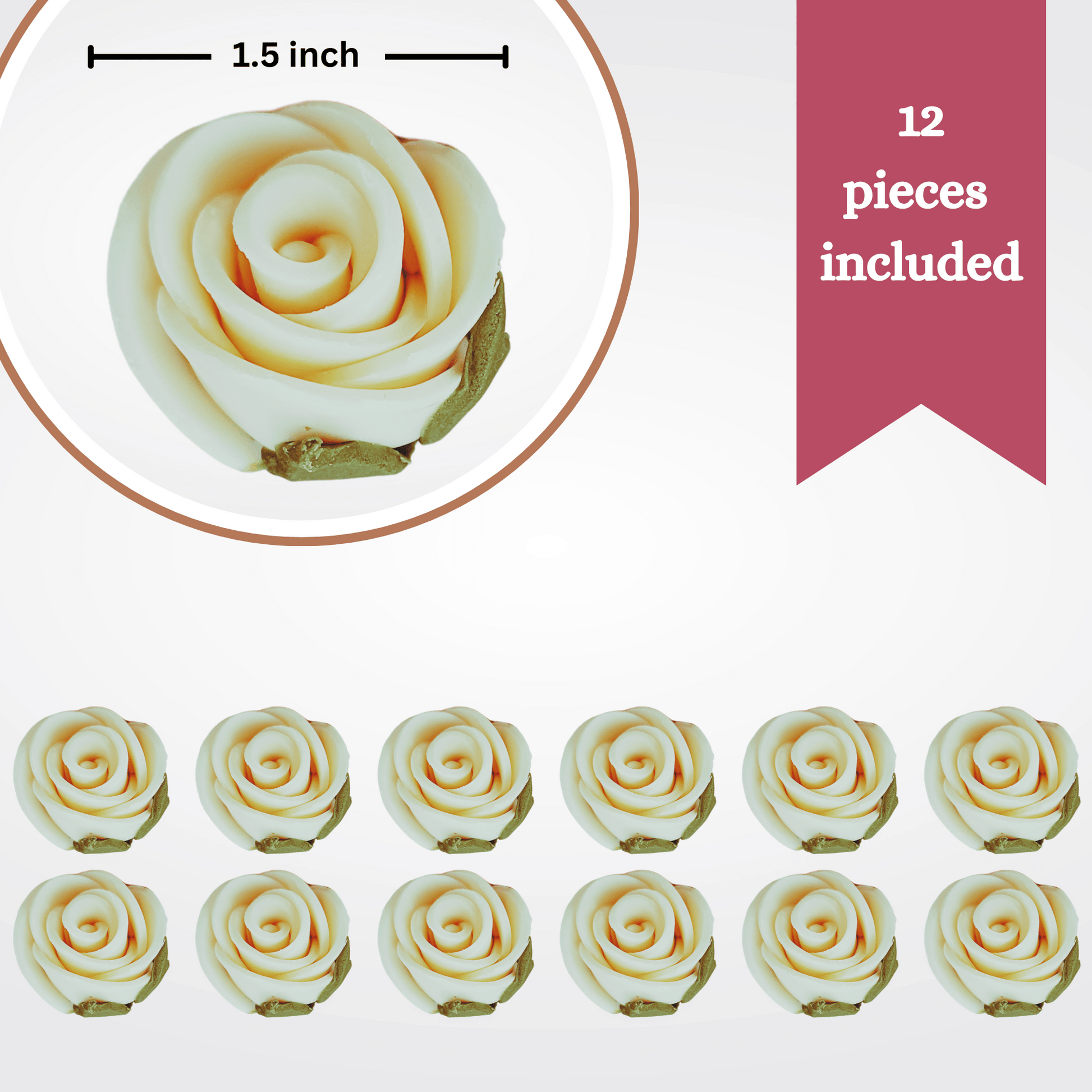 Confect Ivory | Edible Sugar Flowers