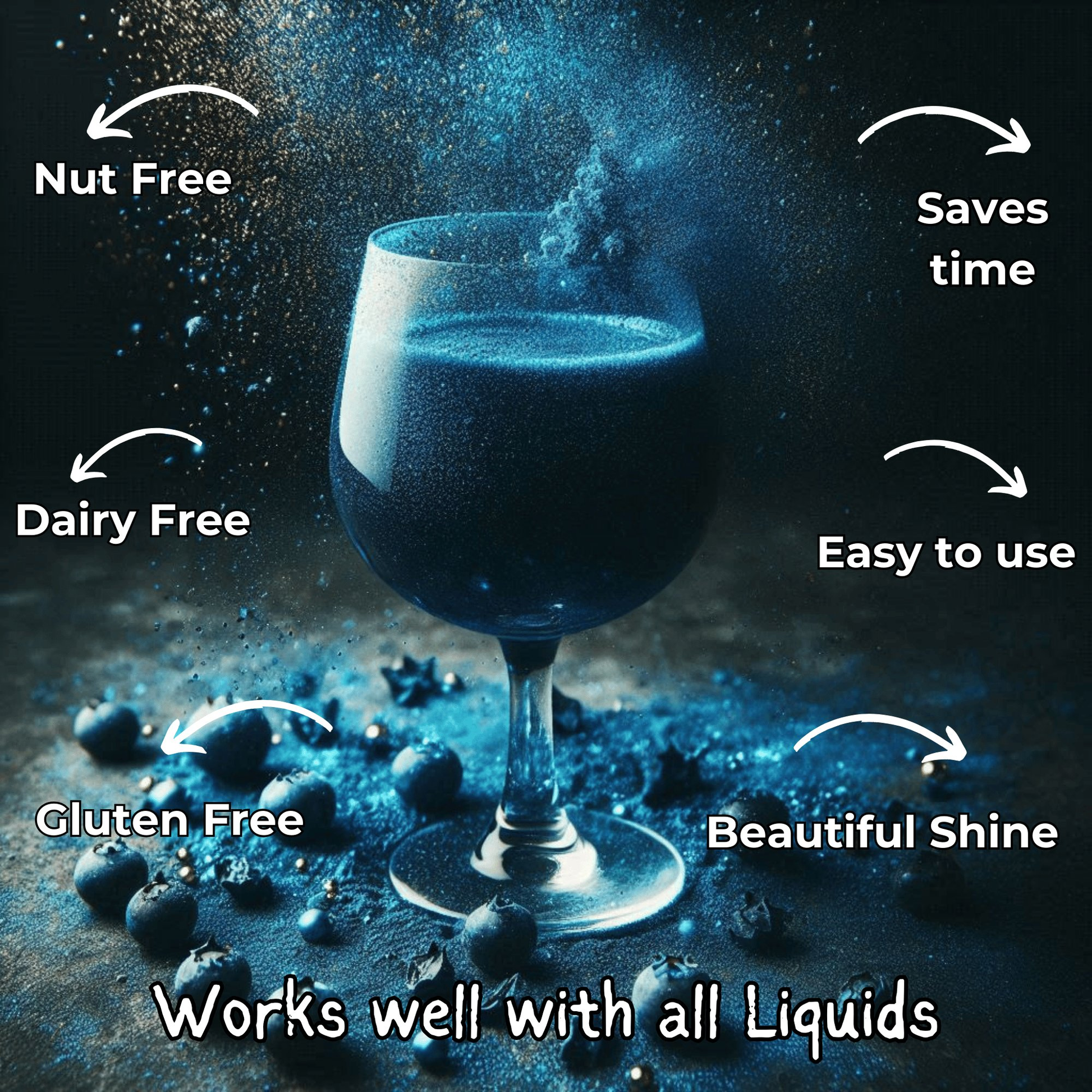 Confect Poppy Blue | Edible Luster Dust