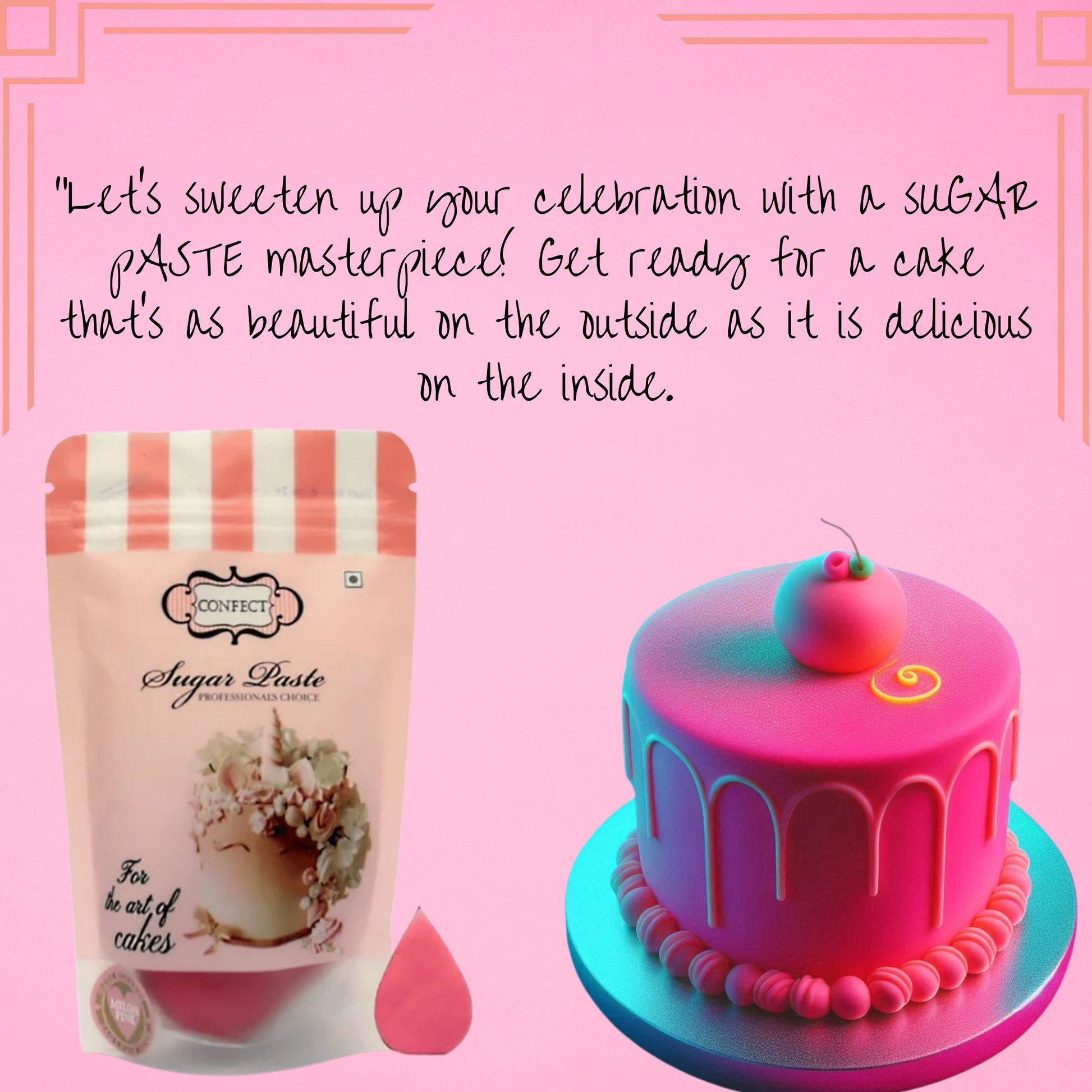 Confect Neon Pink Fondant | Edible Sugarpaste