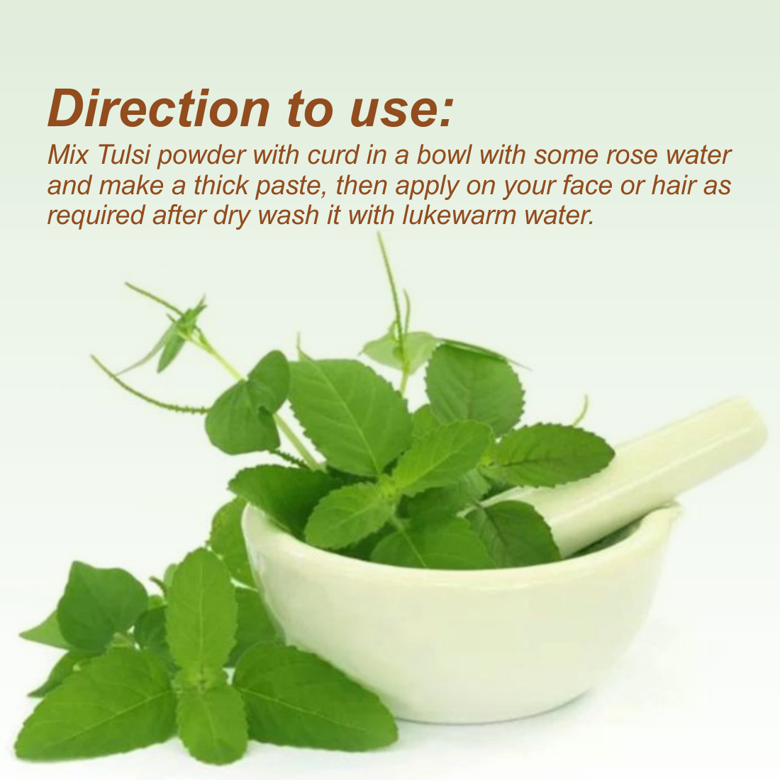 Nuerma Science Tulsi Natural Powder For Face & Hair Care 
