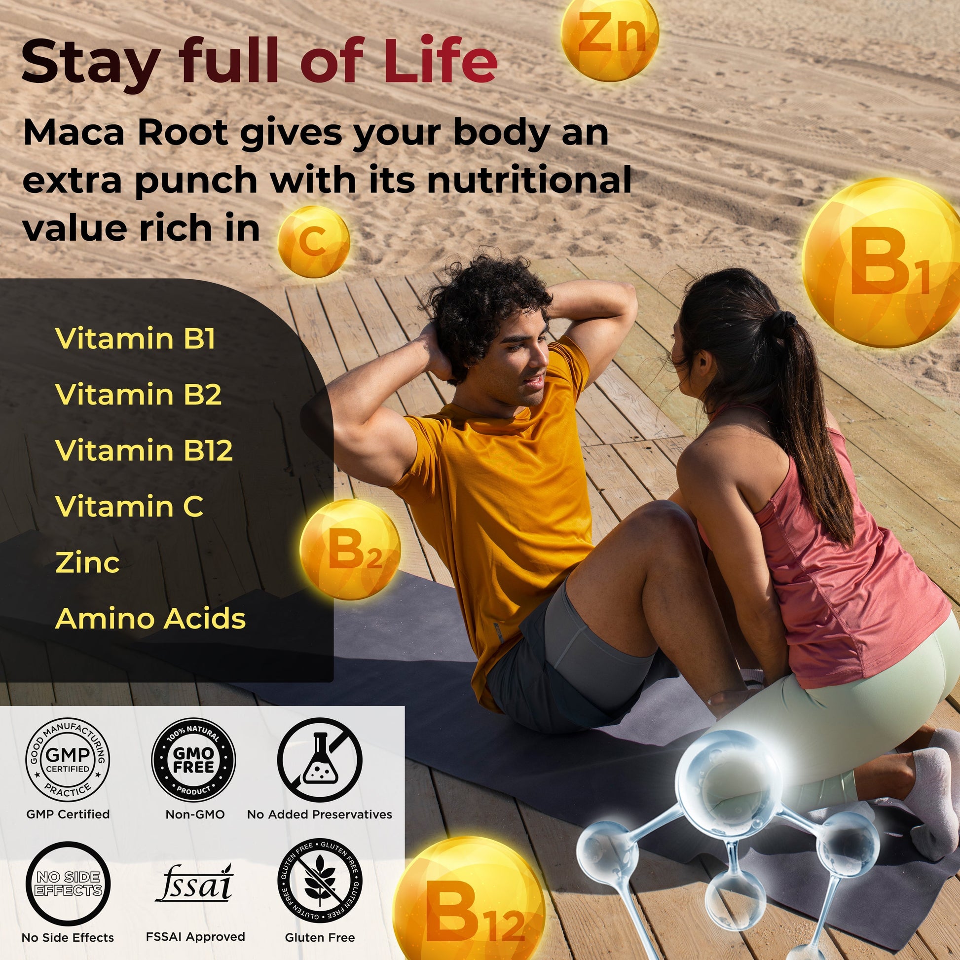 Health Veda Organics Maca Root Capsules 