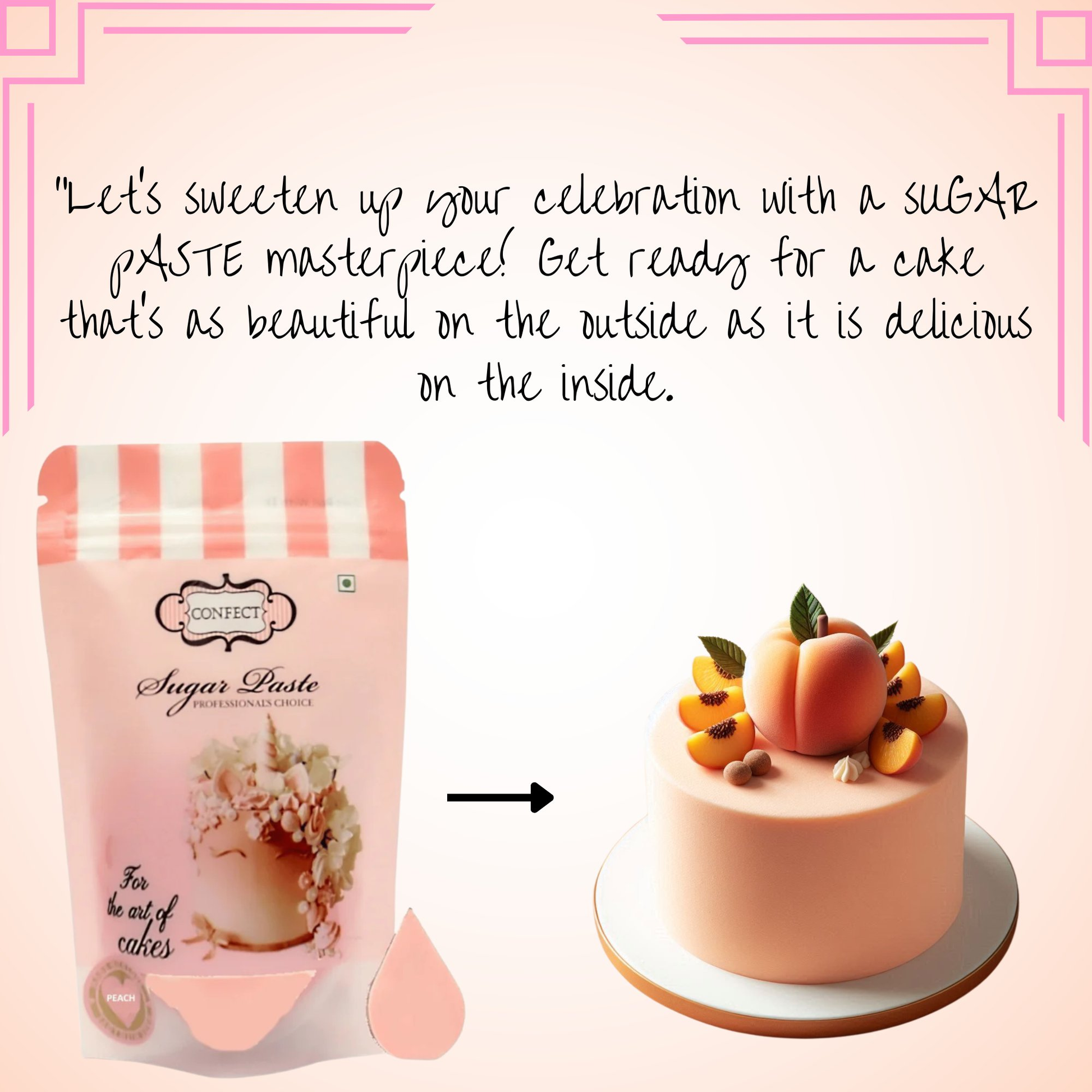 Confect Peach Fondant | Edible Sugarpaste