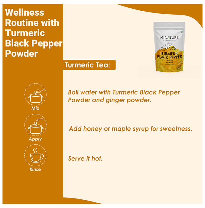 Minature Turmeric Black Pepper Organic Powder 