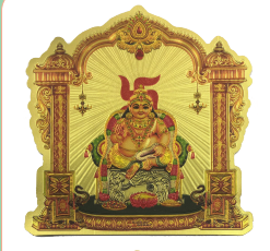 Stickerbazaar Micro Golden Mandir Sticker Regular 