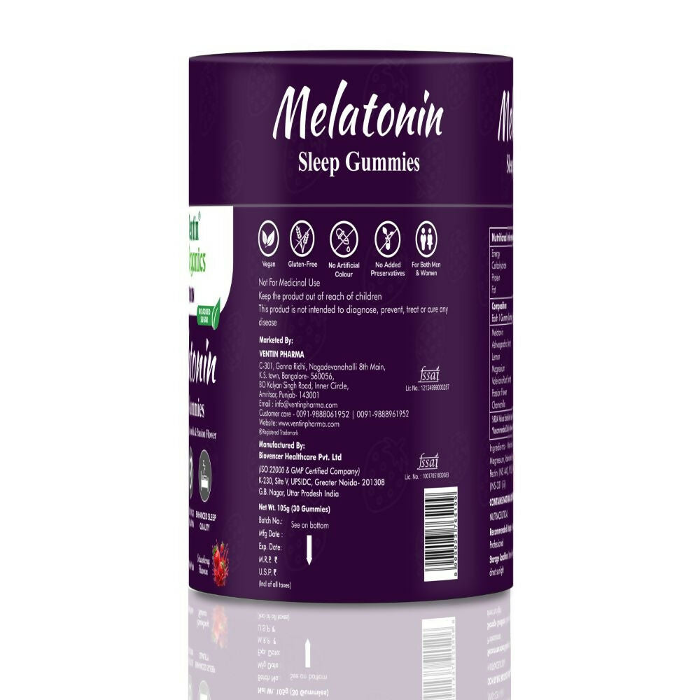 Ventin Organics Itinoin Melatonin 5mg Sleep Gummies 