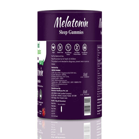 Ventin Organics Itinoin Melatonin 5mg Sleep Gummies 