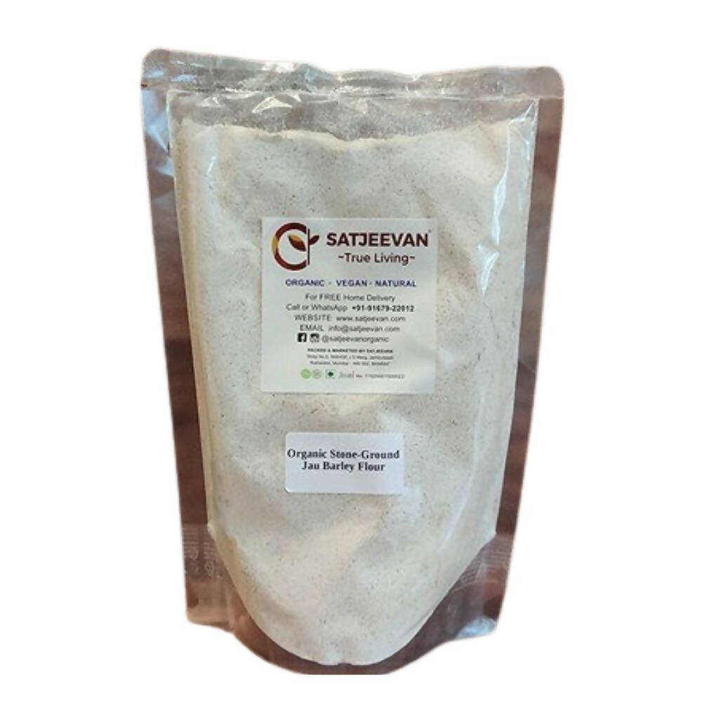 Satjeevan Organic Stone-Ground Jau Barley Flour 