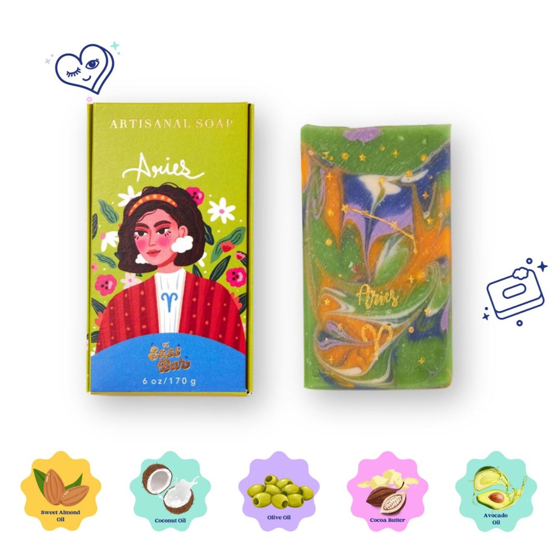 The Sass Bar Aries Star Sign Soap  Grab2Buy The Sass Bar Grab2Buy