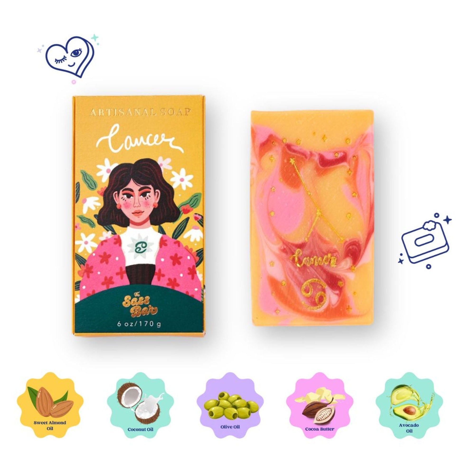 The Sass Bar Cancer Star Sign Soap  Grab2Buy The Sass Bar Grab2Buy