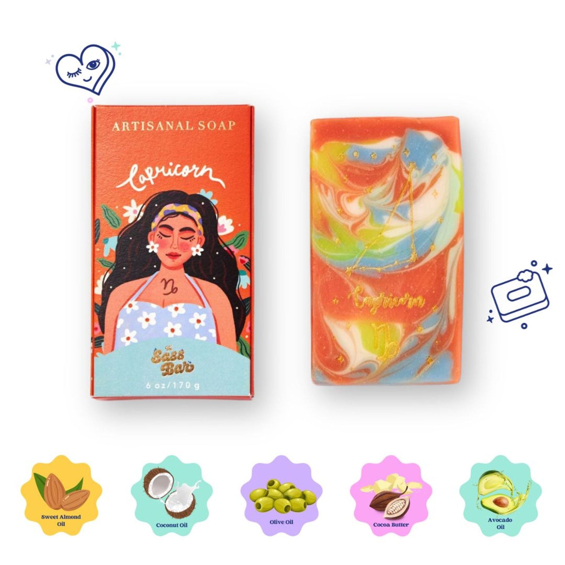 The Sass Bar Capricorn Star Sign Soap  Grab2Buy The Sass Bar Grab2Buy