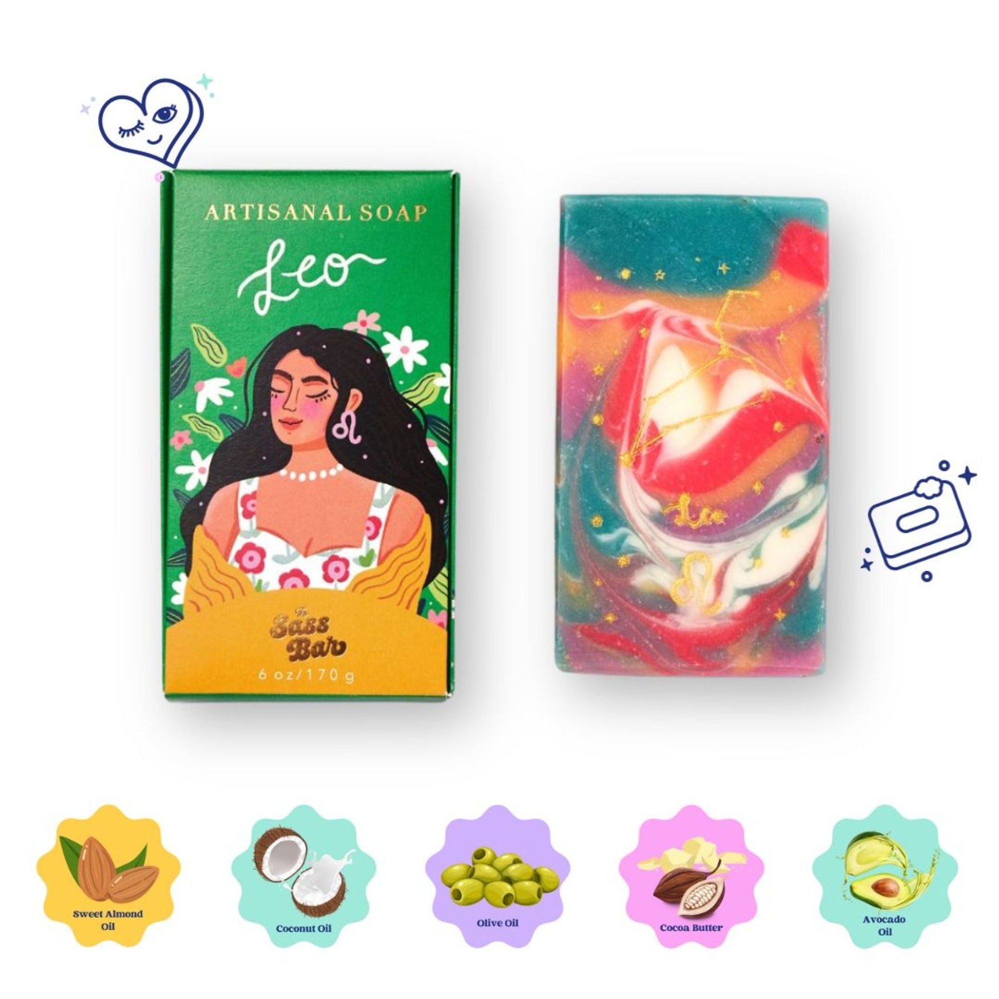 The Sass Bar Leo Star Sign Soap  Grab2Buy The Sass Bar Grab2Buy