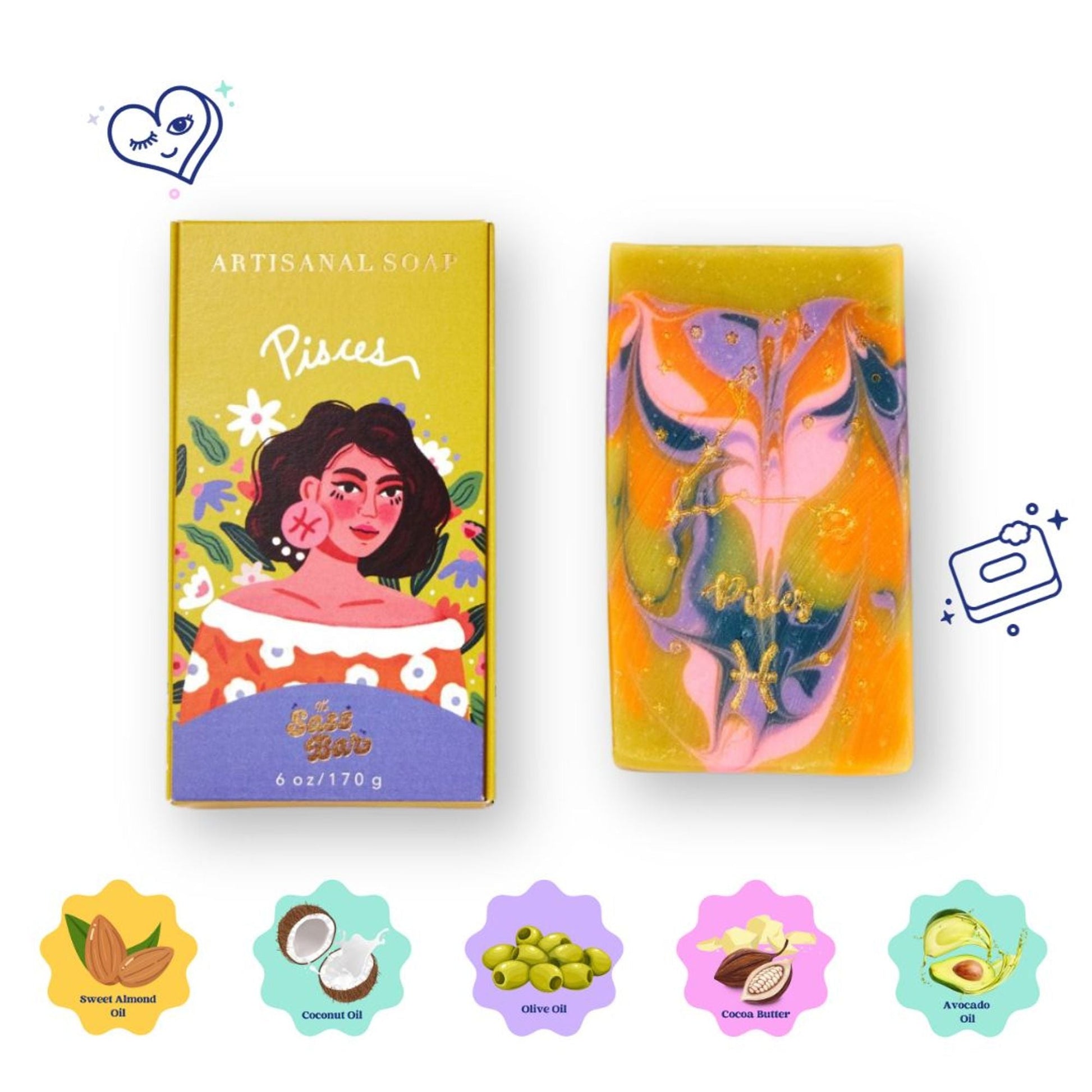 The Sass Bar Pisces Star Sign Soap  Grab2Buy The Sass Bar Grab2Buy